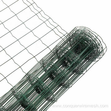 Green color PVC coated 50X75 Euro mesh fence